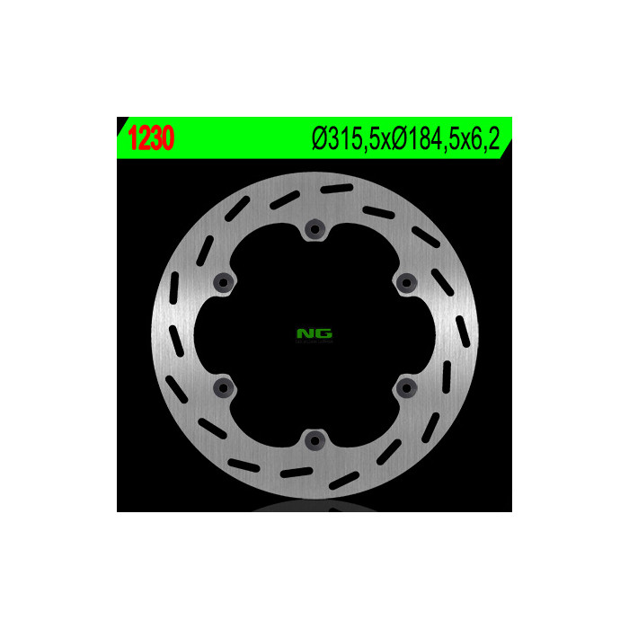 NG brake disc rear HONDA ST 1100 PANEUROPEAN '91-'01, ST 1300 '02-'15, CTX 1300 '15, GL 1500 SE '90-'98 (315.5X184.5X6.2)