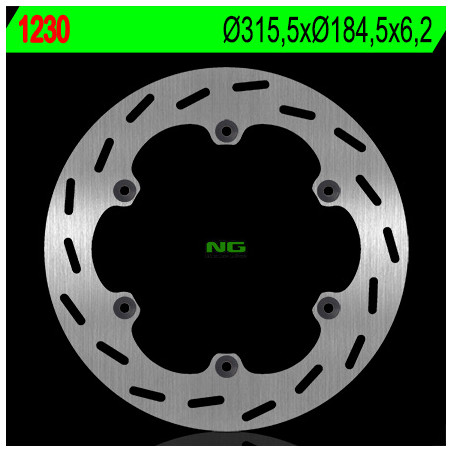 NG stabdžių diskas galas HONDA ST 1100 PANEUROPEAN '91-'01, ST 1300 '02-'15, CTX 1300 '15, GL 1500 SE '90-'98 (315,5X184,5X6,2) 