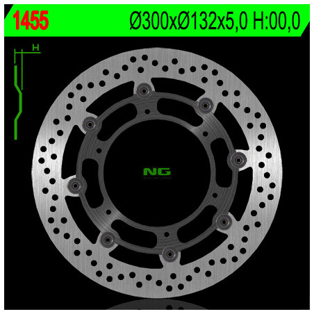 NG brake disc front YAMAHA WR 250X '08-'12 (SUPERMOTO) (floating)