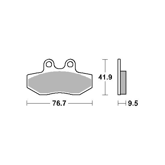 SBS brake pads KH393 STREET CERAMIC color black fits: YAMAHA CYGNUS 125 front