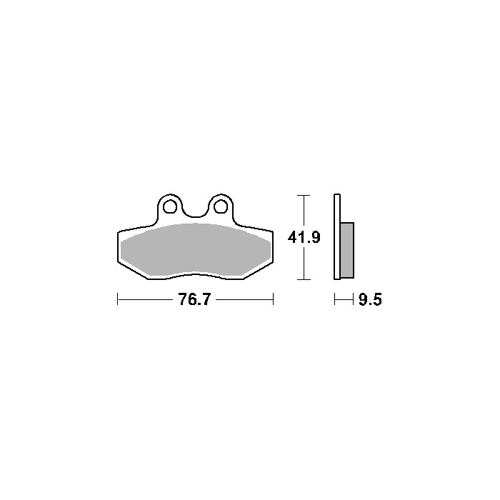 SBS brake pads KH393 STREET CERAMIC color black fits: YAMAHA CYGNUS 125 front