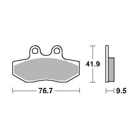 SBS brake pads KH393 STREET CERAMIC color black fits: YAMAHA CYGNUS 125 front