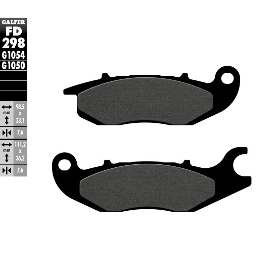 GALFER brake pads KH375 SEMI-METALLIC HONDA CBR 125, CBF 125,ANF 125- front