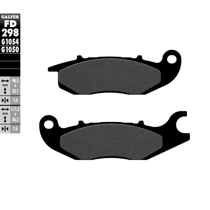 GALFER brake pads KH375 SEMI-METALLIC HONDA CBR 125, CBF 125,ANF 125- front