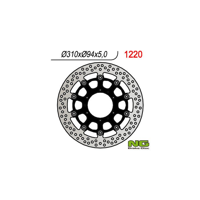 NG brake disc front HONDA CBR 1000 RR '08- (310X94X5) - replaced NG1808G