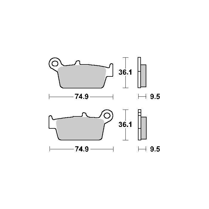 SBS brake pads KH131 STREET CERAMIC color black