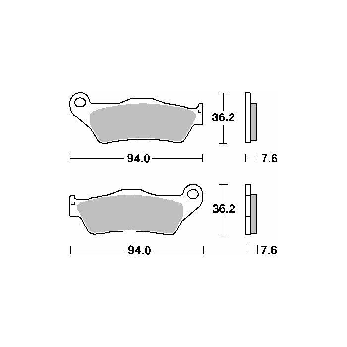 SBS brake pads KH181 STREET CERAMIC color black