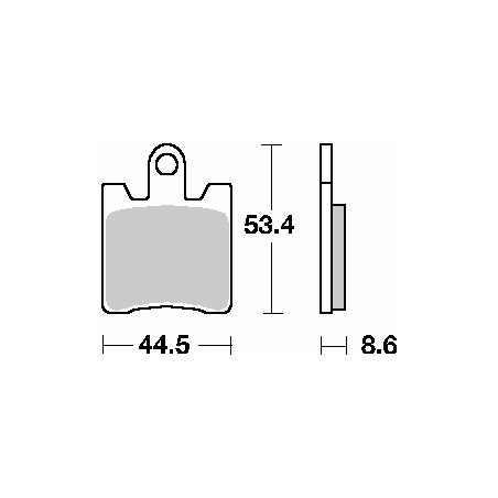 SBS brake pads KH283 STREET CERAMIC color black
