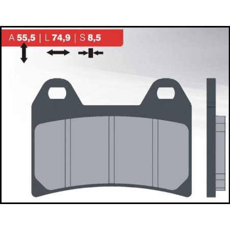 BRENTA stabdžių kaladėlės KH244 BREMBO, priekis (FT 3093)