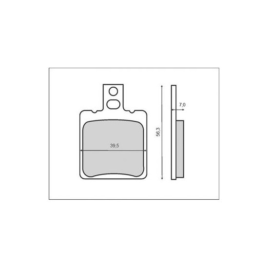 BRENTA brake pads KH47 Metalic sinter (gold color) (FT 4029)