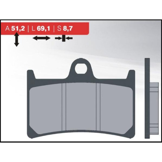 BRENTA brake pads KH252 / KH380 front (FT 3094)