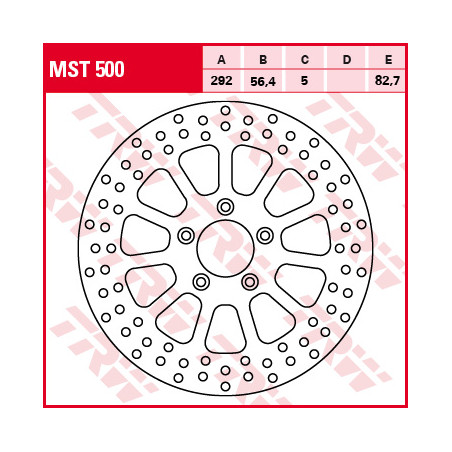 TRW LUCAS brake disc front HARLEY DAVIDSON 883 / 1200 / 1450 / 1584 / 1690 99-14