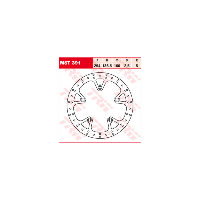 TRW LUCAS brake disc rear BMW K 1200 / 1300 GT 06-11