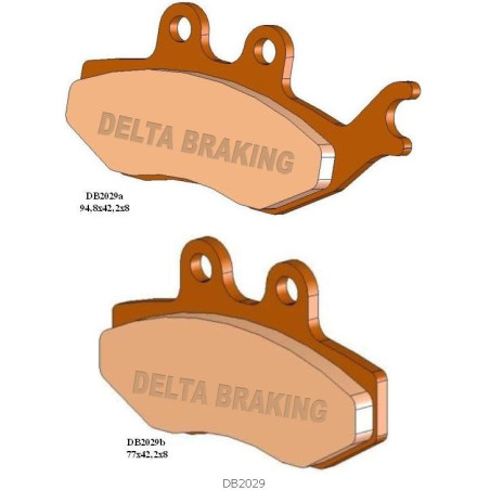DELTA BRAKING stabdžių kaladėlės KH374