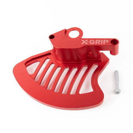 X-GRIP priekinio stabdžių disko apsauga KTM EXC,EXC-F, HUSQVARNA TE, FE ,TC, FC '16-, GASGAS EC, EC-F, MC, MC-F 21-, spalva raud