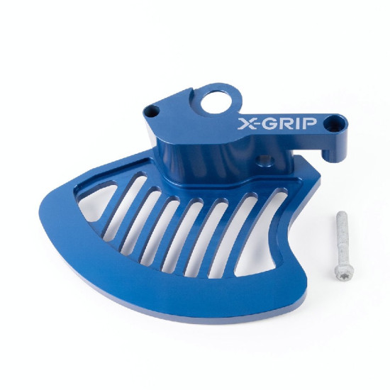 X-GRIP front brake disc guard KTM EXC,EXC-F, HUSQVARNA TE, FE,TC, FC '16-, GASGAS EC, EC-F, MC, MC-F 21-, color blue