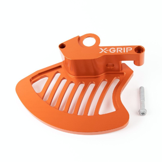 X-GRIP front brake disc protector KTM EXC,EXC-F, HUSQVARNA TE, FE,TC, FC '16-, GASGAS EC, EC-F, MC, MC-F 21-, color orange