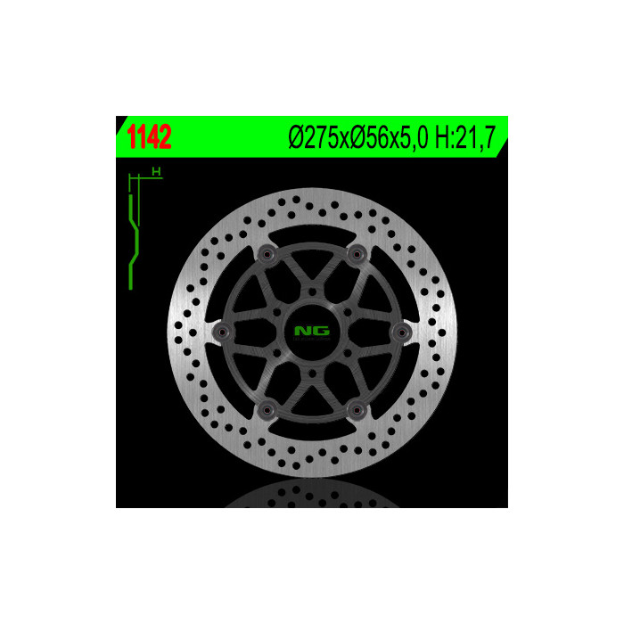NG brake disc front SUZUKI VL 125 / 250 INTRUDER LC '04-'10, GZ 250 MARAUDER '01-'10 (floating) (275X56X5) (6X85mm)
