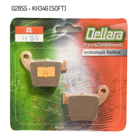 DELLARA brake pads KH346 (SOFT) fits: HONDA CR / CRF rear