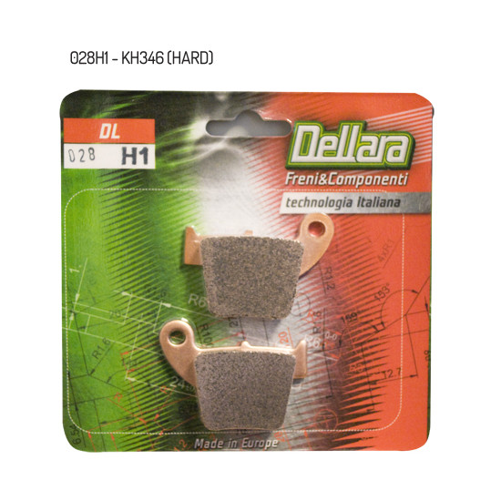 DELLARA brake pads KH346 (HARD) rear