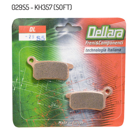 DELLARA stabdžių kaladėlės KH357 (SOFT) galas