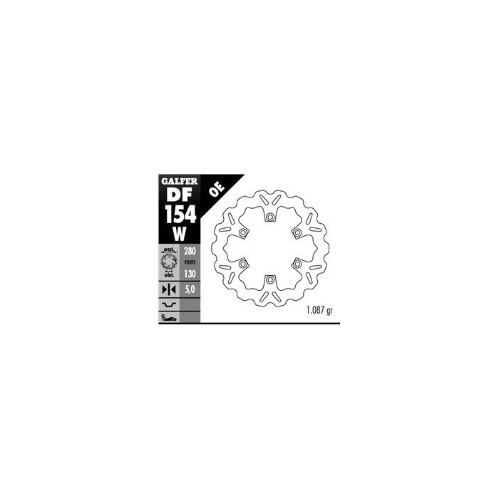 GALFER brake disc front KAWASKI ER 5, GPZ 750 / 900 WAVE