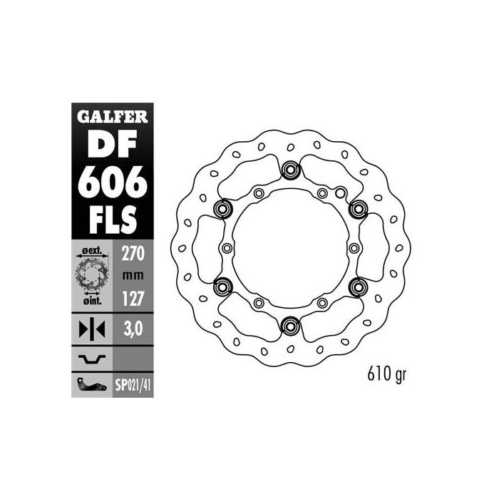 GALFER floating brake disc 270mm KTM all MODELS, HUSABERG (NG140)