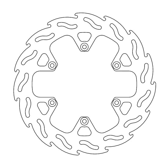 MOTO-MASTER brake disc rear 240mm FLAME KTM 450 RALLY '11-,BETA 250 / 300 / 350 / 390 / 400 / 430 / 450 / 480 / 498 / 500