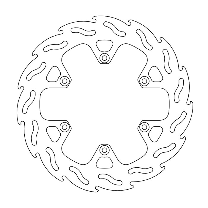 MOTO-MASTER brake disc rear 240mm FLAME KTM 450 RALLY '11-,BETA 250 / 300 / 350 / 390 / 400 / 430 / 450 / 480 / 498 / 500