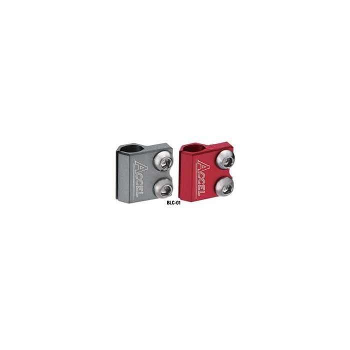 ACCEL brake hose holder front HONDA / YAMAHA color red
