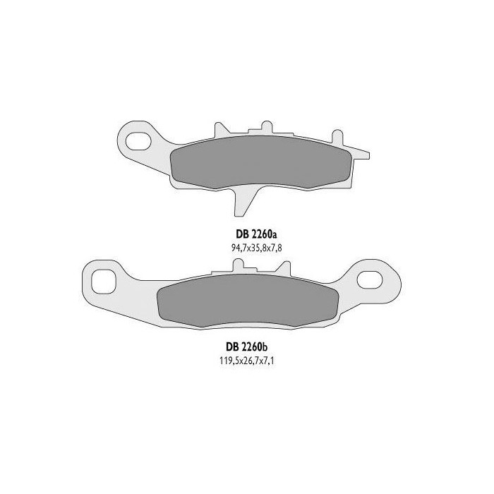 DELTA BRAKING brake pads KH258, KH349, - replaced DB2260OR-D