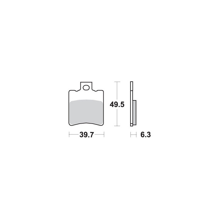 SBS brake pads KH193 STREET CERAMIC color black