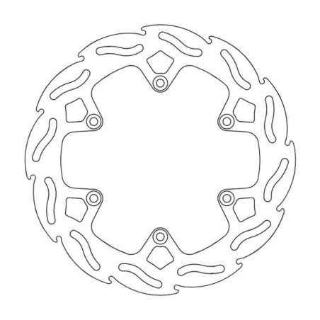 MOTO-MASTER brake disc rear FACTORY KTM, Husaberg 220 MM - 4.4MM THICKNESS (NG141 NG129)
