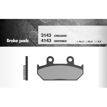 BRENTA brake pads KH124 / 2 CAGIVA / HONDA front (FT 3143)