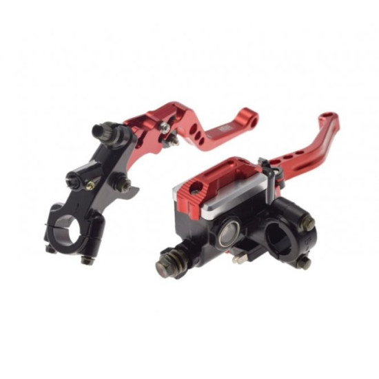 Red universal brake and clutch lever set