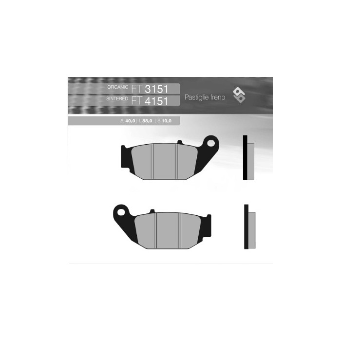 BRENTA brake pads KH629 HONDA CRF 250LD '13-'16 rear (FT 3151)