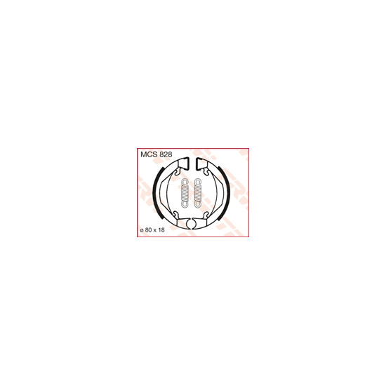 TRW LUCAS drum brake pads (80X18mm) (H322) KTM SX 50 MINI 00-07, SX 50 PRO JUNIOR 96-02