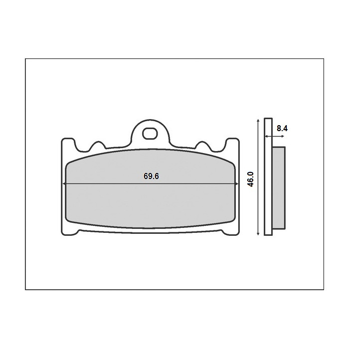 BRENTA brake pads KH158 KAWASAKI / SUZUKI front (FT 3062)