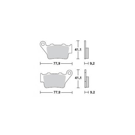 BRENTA brake pads KH208 / KH213 rear caliper BREMBO (FT 3088)