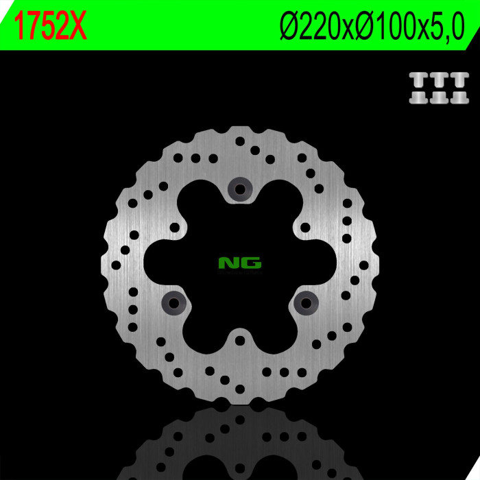 NG brake disc rear KAWASAKI EX 250 / 300 / 400 NINJA 13-21 WAVE