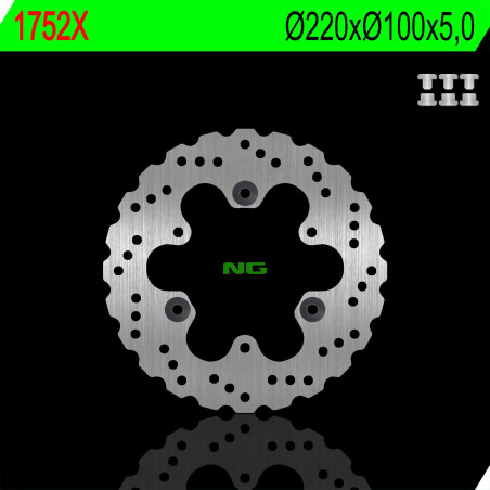 NG brake disc rear KAWASAKI EX 250 / 300 / 400 NINJA 13-21 WAVE