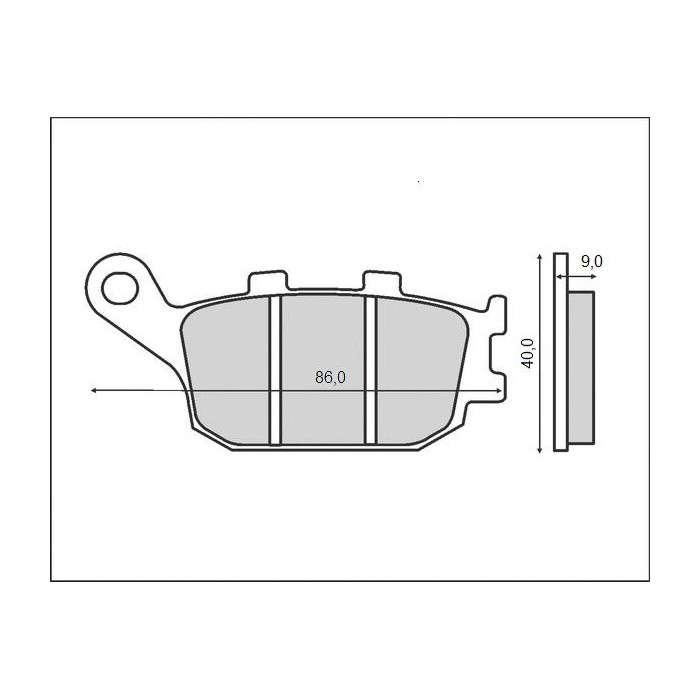 BRENTA brake pads KH174 rear (FT 3072)