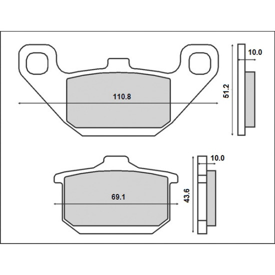 BRENTA brake pads KH85 (FT 3061)