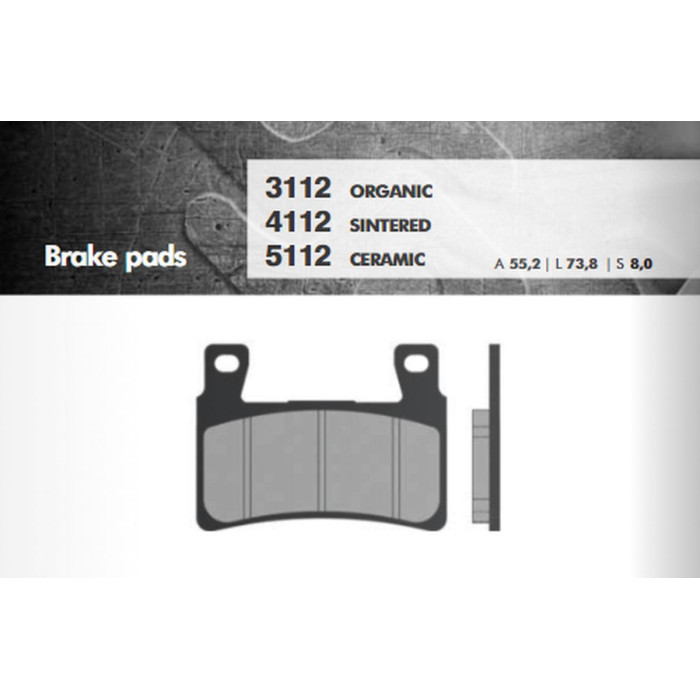 BRENTA brake pads KH265 / KH296 front (FT 3112)