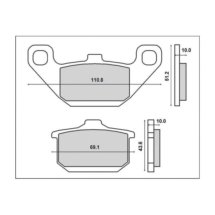 BRENTA brake pads KH85 (FT 3061)