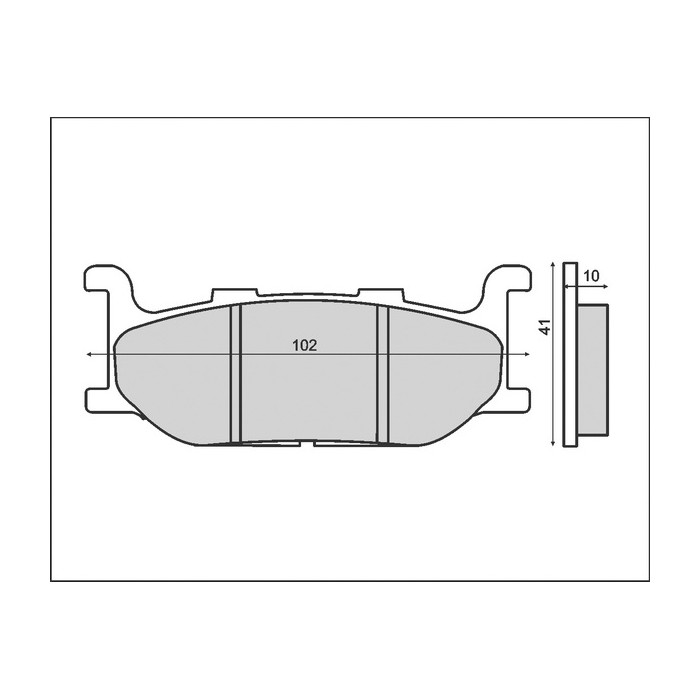 BRENTA brake pads KH179 YAMAHA XJ / XV / XVS / XP front (FT 3057)