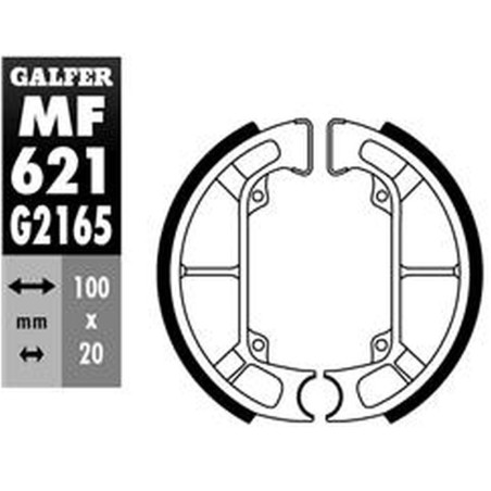 GALFER būgninių stabdžių kaladėlės galas PIAGGIO TYPHOON 50 / 125 '93-, NRG 50 '94-'00, SFERA 50 '90-'96, STORM 50 '94-,