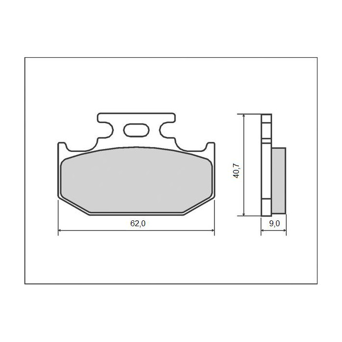 BRENTA brake pads KH152 rear (FT 3086)