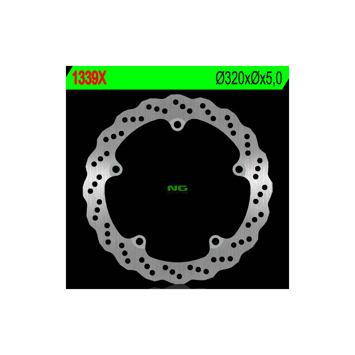 NG brake disc front HONDA CB 650F '14-'15, CTX 700 '13-'17 (320X5) (5X10mm) WAVE