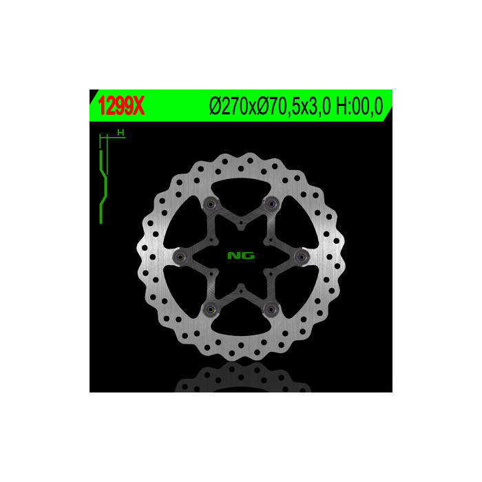NG brake disc front TM '98-'14 (270X70,5X3) floating WAVE